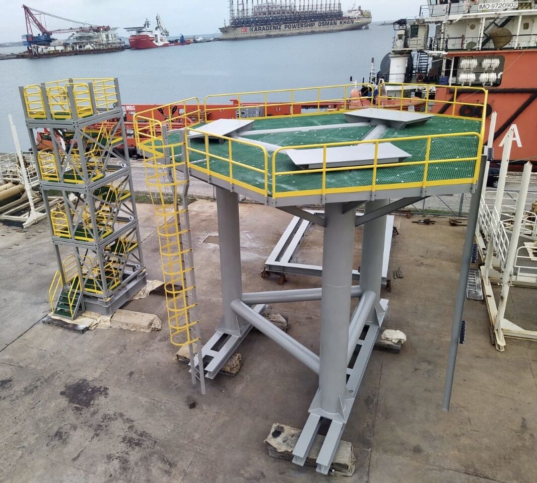 Ampelmann Pedestal, Grillage and Seafastening - Orsam Energies